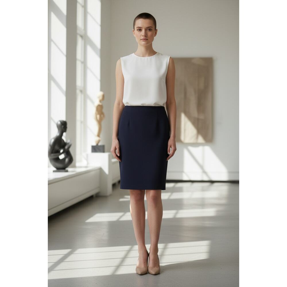 Charter Club Tailored Wool‑Blend Work Skirt in Black (6)